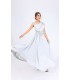 Designer Grey Shimmer Party Wear Sequins Gown